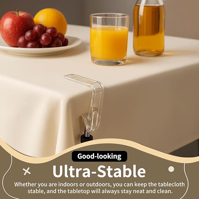12 Piece Adjustable Tablecloth Clips - Image 4
