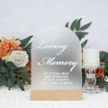 In Loving Memory Wedding Sign for Memory Table, Acrylic Wedding Signs by ORGANTEAM