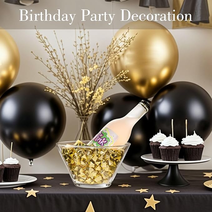 DomeStar 150PCS Fake Gold Ice, Acrylic Ice Fake Plastic Gold Nuggets Rocks Gems - Image 5
