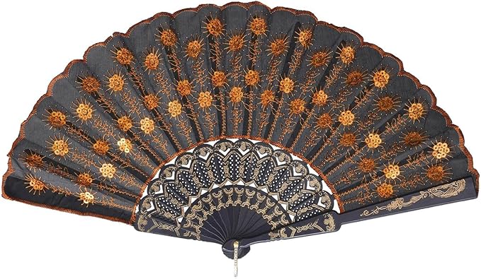 QIRMIZI 30 Pack Fabric Folding Handheld Fans, and Dancing - Image 7