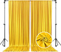 10 x 7 Feet Yellow Backdrop Curtain by ZEBMOON