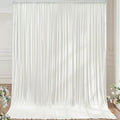 10×14ft Wrinkle Free Ivory Backdrop Curtain, Soft Silky Easy to Drape Cream by ENJOYYOURPARTY