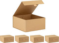 Purple Q Crafts 5 Pack Brown Kraft Ribbed Hard Gift Box by PurpleQCrafts
