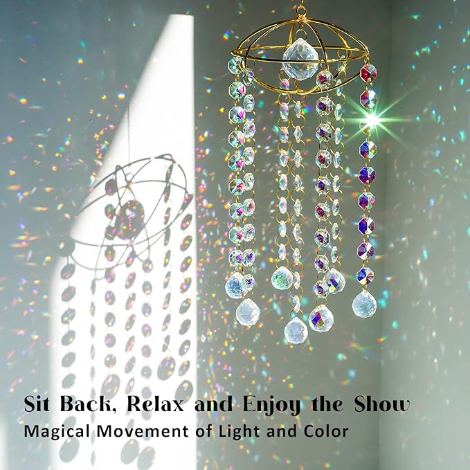 H&D HYALINE & DORA Planet Shape Gold Crystal Suncatcher Crystal Ball Prism - Image 8
