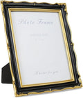 8x10 Black and Gold Picture Frame Vintage Frame, Ornate Textured Hand-Crafted by Cuspin