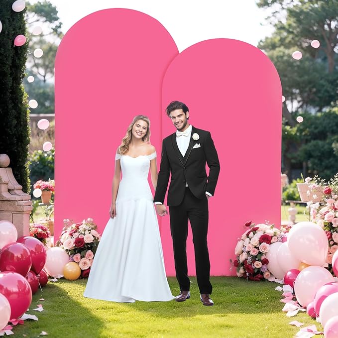 6.6FT Fuchsia Arch Backdrop Cover - Image 7