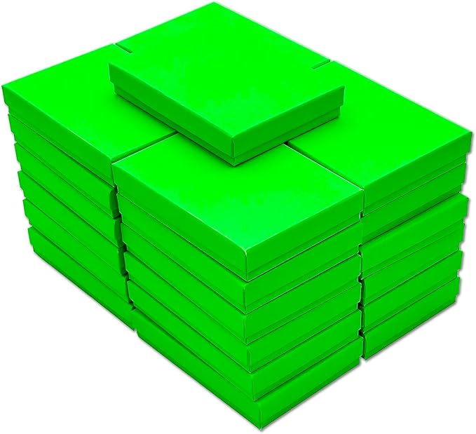 TheDisplayGuys - 25-Pack #53 Kraft Paper Cardboard Gift Boxes/Jewelry Cases w. - Image 3