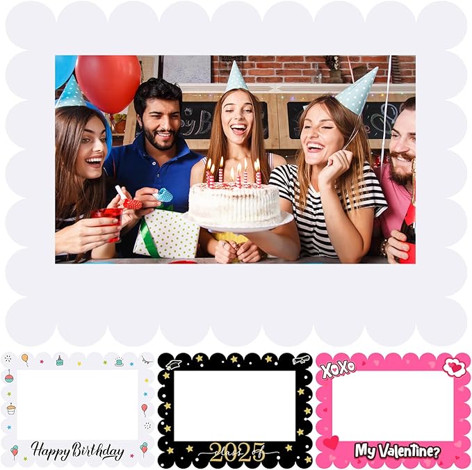 32 x 24 Inch Large Blank DIY Photo Booth Props Picture Frame Party Frame DIY by Beeveer