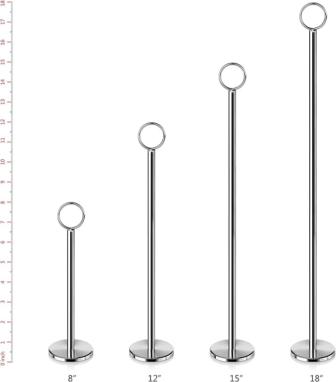 New Star Foodservice 23336 Ring-Clip Table Number Holder/Number Stand/Place - Image 4