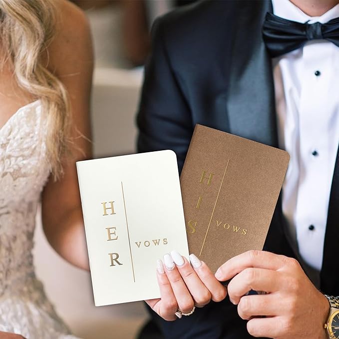 Wedding Vow Books His and Hers, Wedding Registry Gifts Ideas - Image 5