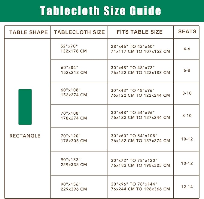 Biscaynebay Fall Tablecloth Textured Fabric 90x132 Inch Rectangular, Rust - Image 5