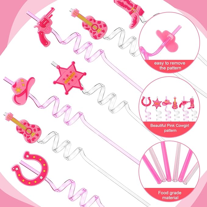 Yungyan 16 Sets Pink Cowgirl Party Favors Goodie Cups - Image 4
