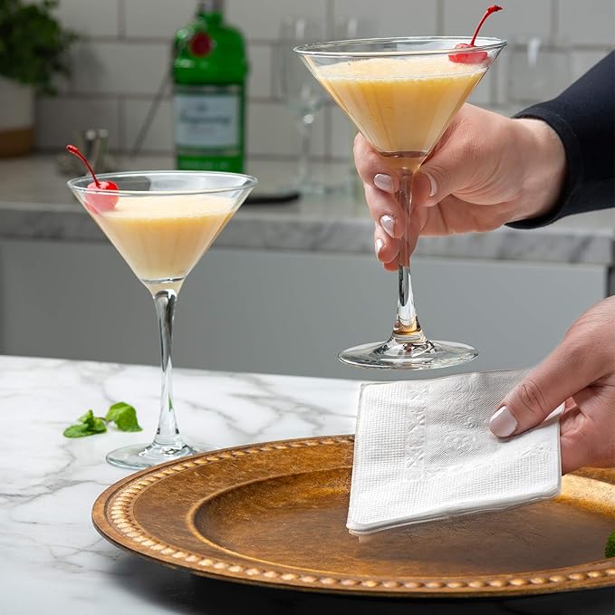GUSTO White Beverage Napkins - Image 3