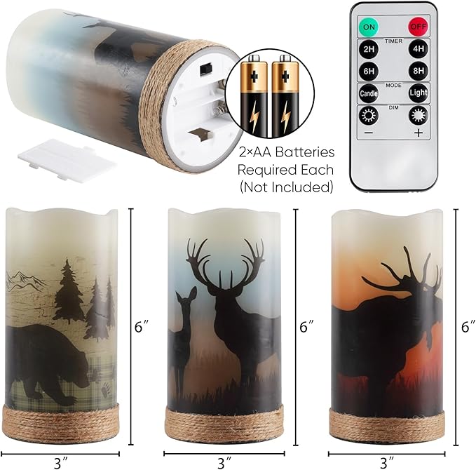 Homemory Christmas Flameless Candles Battery Operated - Image 6