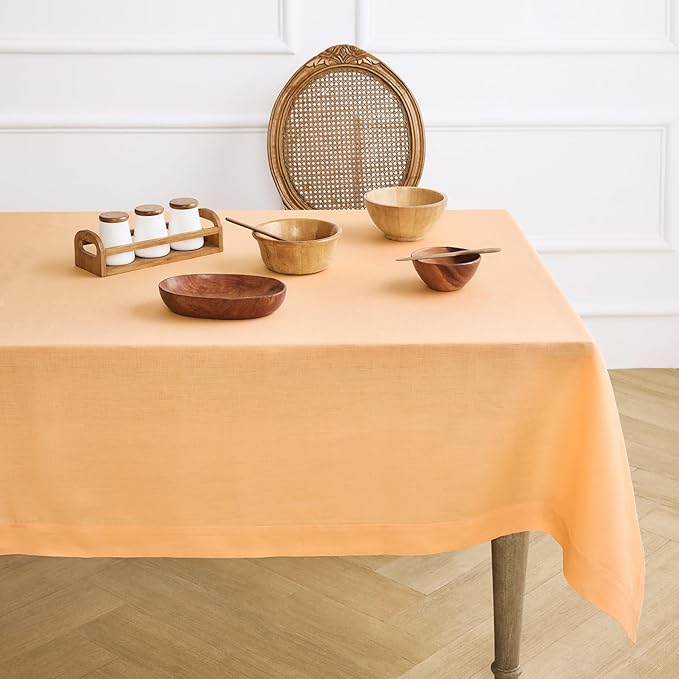 Solino Home Linen Tablecloth for Rectangle Tables 60 x 120 Inch by SolinoHome