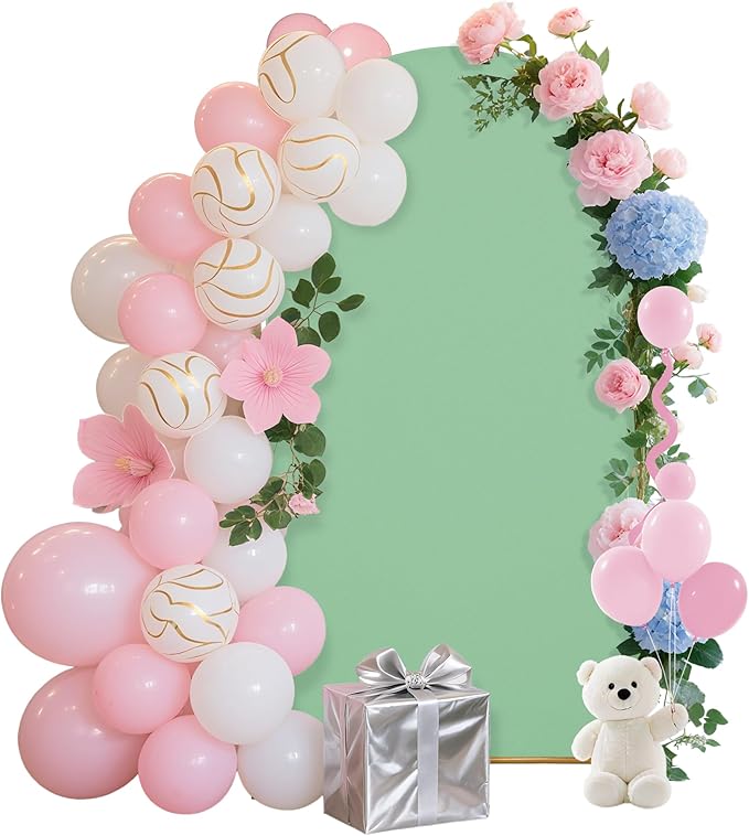6.6FT Wedding Arch Covers Arch Backdrop Cover Arch Stand Covers Set Arch Cover by Unknown