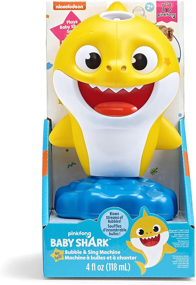Little Kids Baby Shark NO Spill Musical Bubble Machine, Bubble Toy - Image 5