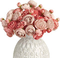Letjolt Ranunculus Artificial Flower 18 Pcs Pink Silk Ranunculus Wedding by Letjolt