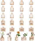 Glasseam Mini Bud Vases for Centerpieces: Clear Small Flower Vase Set of 20 by Glasseam