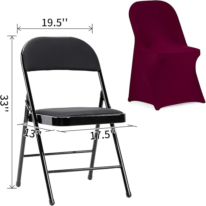 Peomeise Stretch Spandex Folding Chair Cover - Image 5