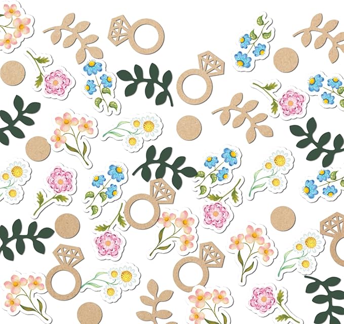 200pcs Flower and Greenery Wedding Confetti by Unknown