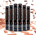 6 Pack Rose Gold Confetti Poppers, 12 Inch Confetti Cannon Party Poppers by Zankubom