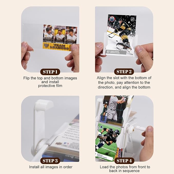 24-Slot Card Flip Book Display Stand, Trading Card Holder - Image 6