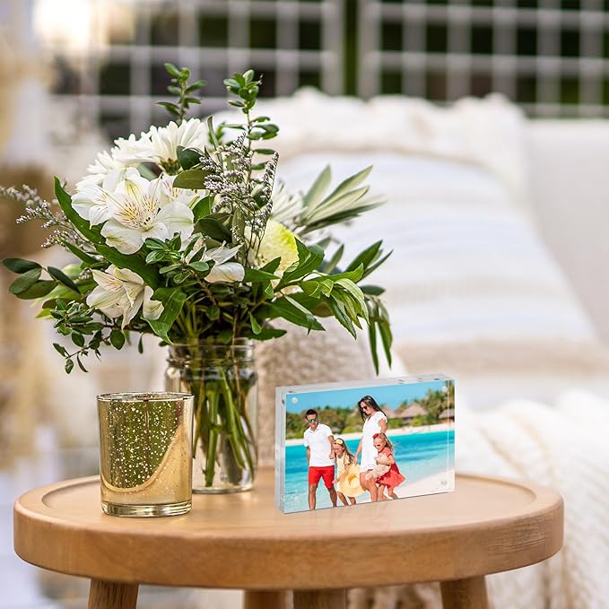TWING 30 Pack 4 x 6 Acrylic Picture Frames, Magnet Double Sided Picture Frame - Image 6