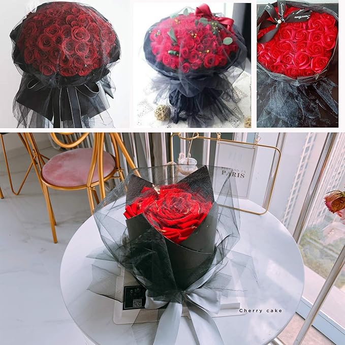Crystal Organza Tulle Sheer Fabric Backdrop Curtains - Image 3