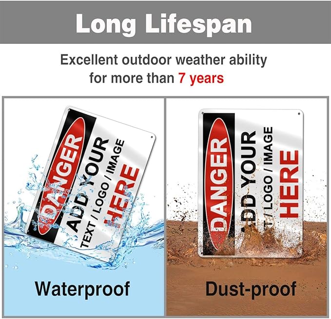 Custom Danger Signs Outdoor Metal - Image 4