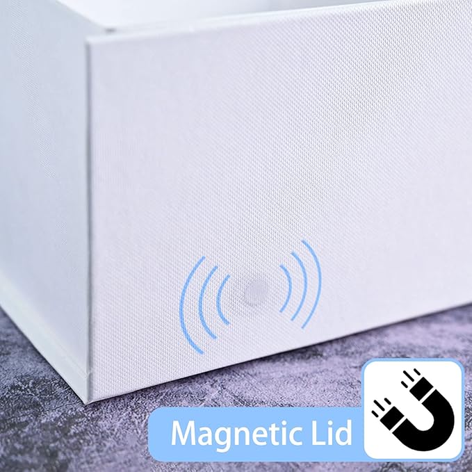 LIFELUM White Gift Boxes 2 Pack 13.85 x 8.35 x 4.45 Large Gift Boxes - Image 2
