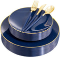 Liacere 150PCS Blue Plastic Plates by Liacere