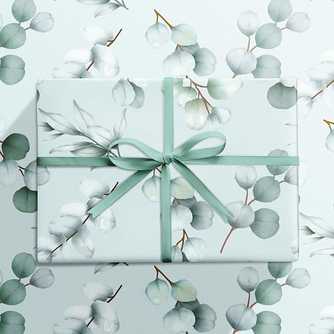 RUSPEPA Eucalyptus Leaves Wrapping Paper Roll - Image 3