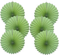 Green Hanging Paper Fans, Army Birthday Party Decorations, Lime Green Decor by BARTHEW
