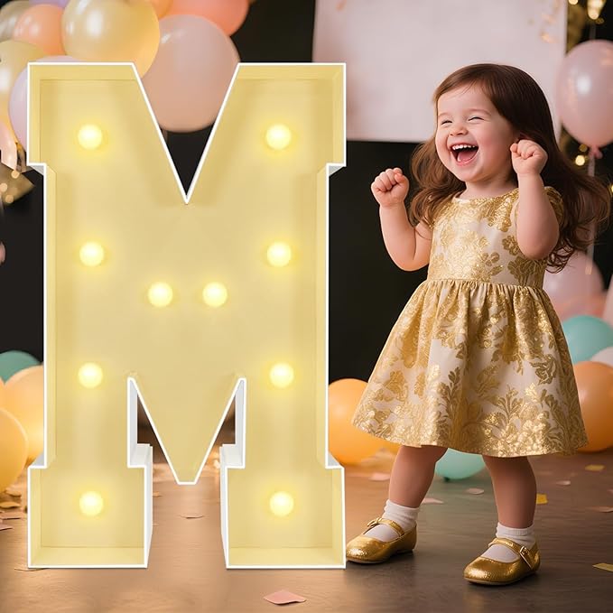 Marquee Light Up Letters: 3FT Large Decorative Signs by Unknown