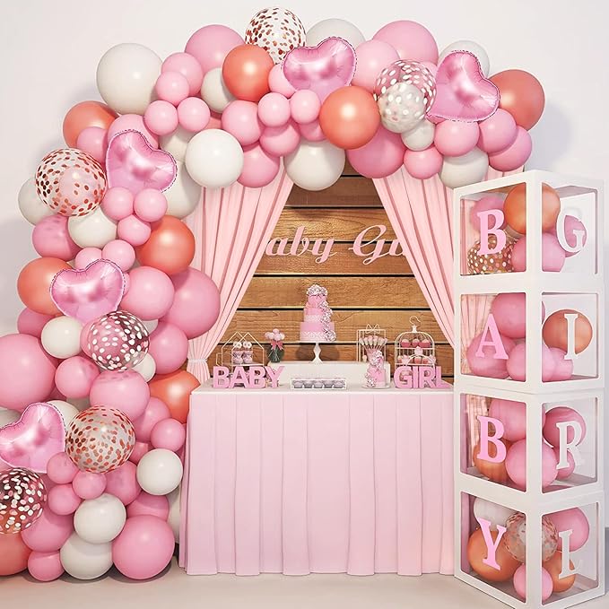 DWCN 10x10 FT Blush Pink Backdrop Curtains - Image 6