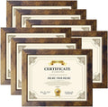 PETAFLOP 8.5x11 Picture Frame Rustic Certificate Frames Wall Tabletop Display by PETAFLOP