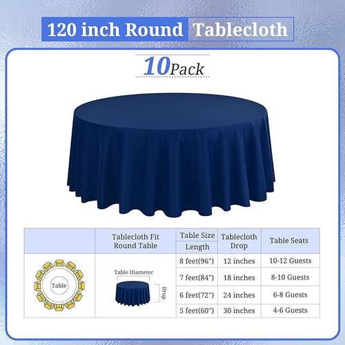 10 Pack Round Tablecloths - Image 2