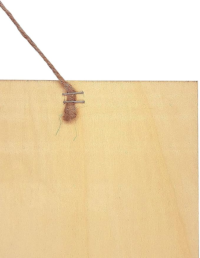 Custom Wood Sign With Hanging String, Personalized Wooden Name With Text Logo - Image 7