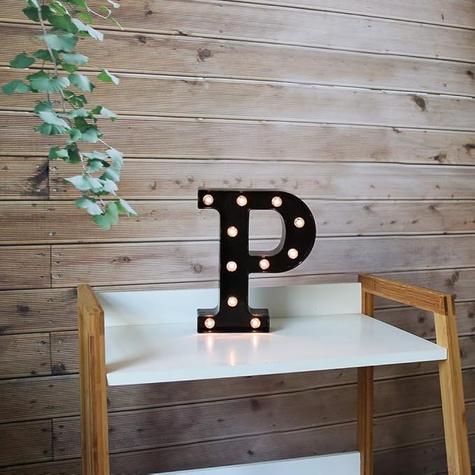 Light Up Black Alphabet Marquee Letters Sign LED Marquee Number Lights Sign - Image 3