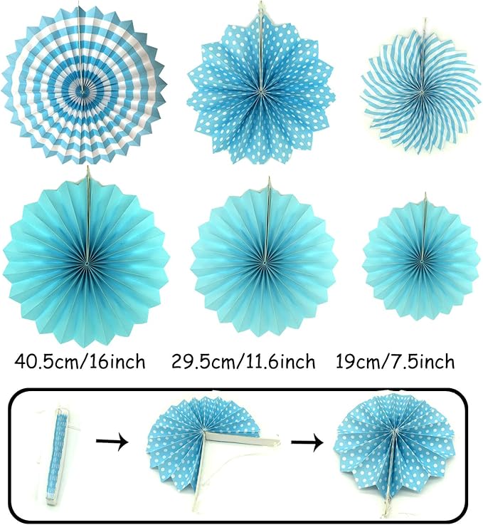 ZERODECO Party Decoration, Pom Poms Flowers, Garlands String Polka Dot and - Image 2