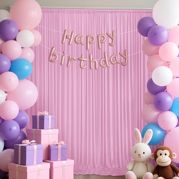 40x10ft Backdrop Curtains for Parties, 8 Panels 5x10ft Curtains Photography - Image 6