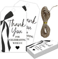 Thank You Gift Tags with String, 2x3.5 Inch Thank You by MXLINSW