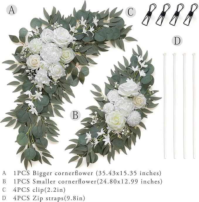 Artificial Flower Swag Set of 2 - Image 3