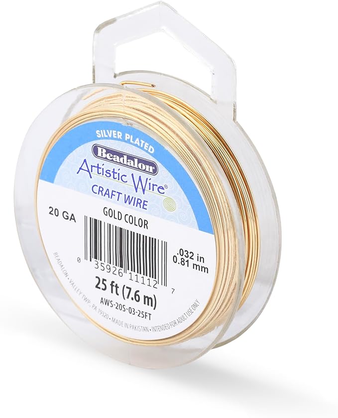 Artistic Wire, 20 Gauge Silver Plated Tarnish Resistant Colored Copper Craft by ArtisticWire