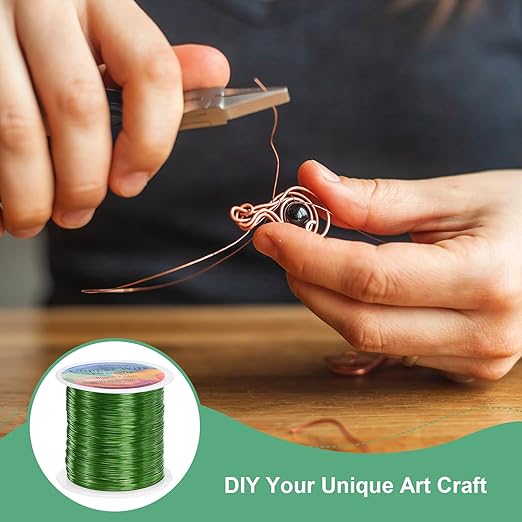 0.4mm Jewelry Wire, 26 Gauge 328FT Craft Wire Copper Beading Wire - Image 4