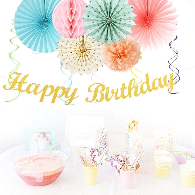 Pastel-Rainbow Classroom Girls Birthday Party-Decorations - Image 6