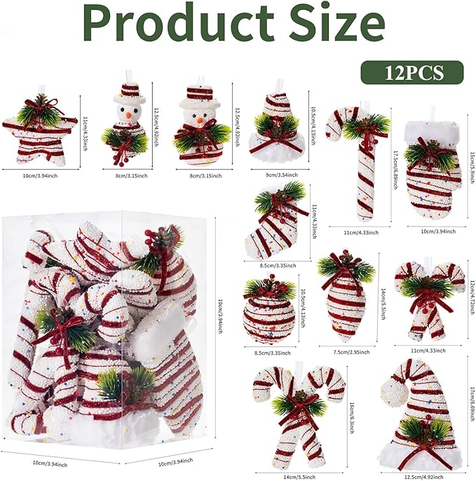 LANGXUN 12pcs Candy Land 2025 Xmas Birthday Party Wedding Suppiles Decoration - Image 3