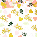 200PC Engagement Confetti for Engagement Party Decorations Sage Green and Pink by Vofrise