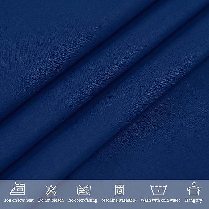 10 Pack Navy Blue Tablecloths for 8ft Rectangle Tables 60 x 126 Inch - Image 3